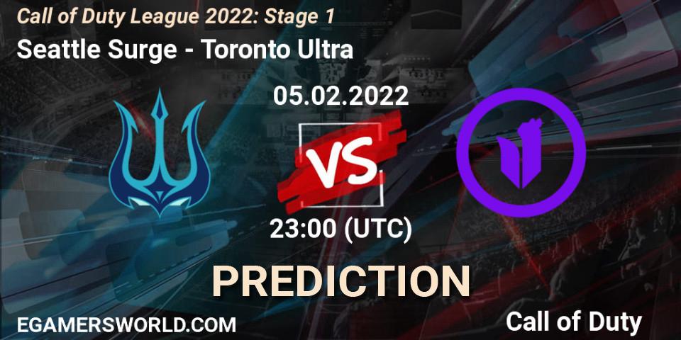 Seattle Surge - Toronto Ultra: Maç tahminleri. 05.02.22, Call of Duty, Call of Duty League 2022: Stage 1