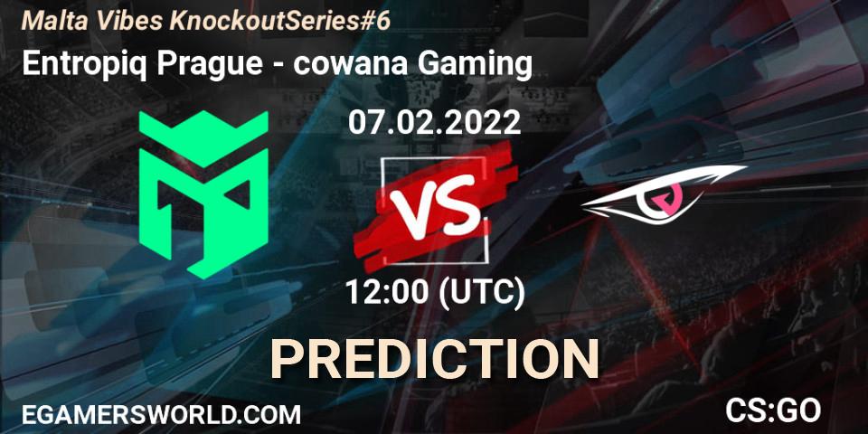 Entropiq Prague - cowana Gaming: Maç tahminleri. 07.02.2022 at 12:00, Counter-Strike (CS2), Malta Vibes Knockout Series #6