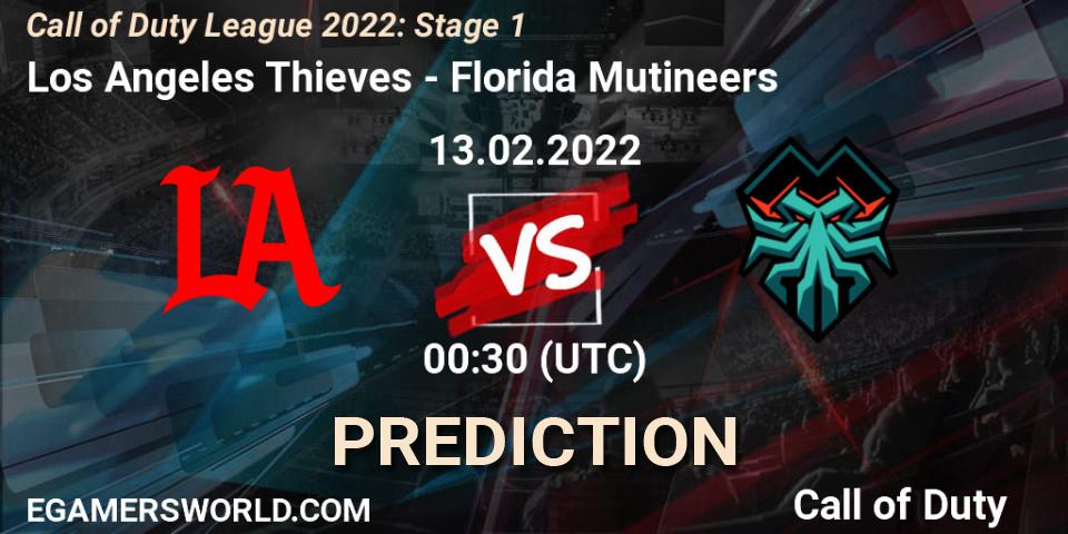 Los Angeles Thieves - Florida Mutineers: Maç tahminleri. 13.02.22, Call of Duty, Call of Duty League 2022: Stage 1