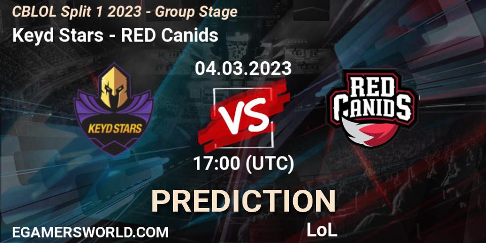 Keyd Stars - RED Canids: Maç tahminleri. 04.03.2023 at 17:10, LoL, CBLOL Split 1 2023 - Group Stage