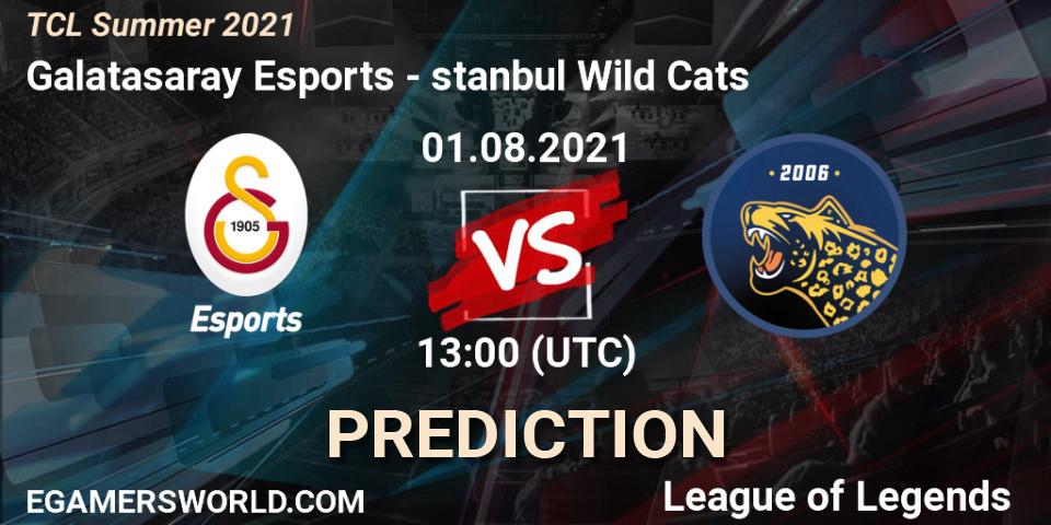Galatasaray Esports - İstanbul Wild Cats: Maç tahminleri. 01.08.2021 at 13:00, LoL, TCL Summer 2021