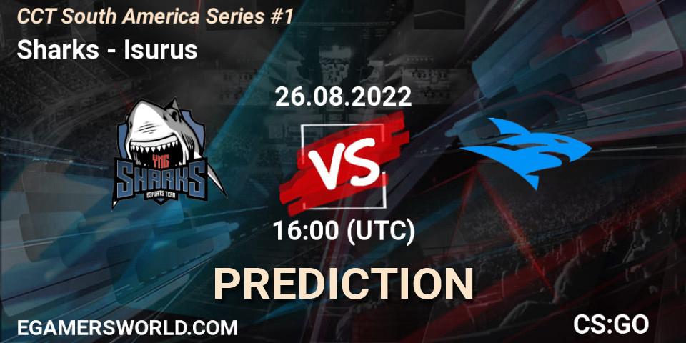 Sharks - Isurus: Maç tahminleri. 26.08.2022 at 16:00, Counter-Strike (CS2), CCT South America Series #1