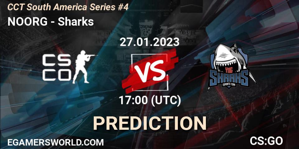 NOORG - Sharks: Maç tahminleri. 27.01.2023 at 17:50, Counter-Strike (CS2), CCT South America Series #4