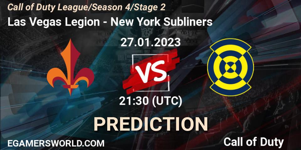 Las Vegas Legion - New York Subliners: Maç tahminleri. 27.01.2023 at 21:30, Call of Duty, Call of Duty League 2023: Stage 2 Major Qualifiers