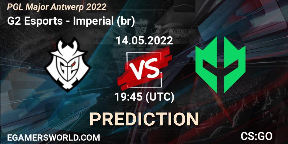 G2 Esports - Imperial (br): Maç tahminleri. 14.05.2022 at 19:10, Counter-Strike (CS2), PGL Major Antwerp 2022