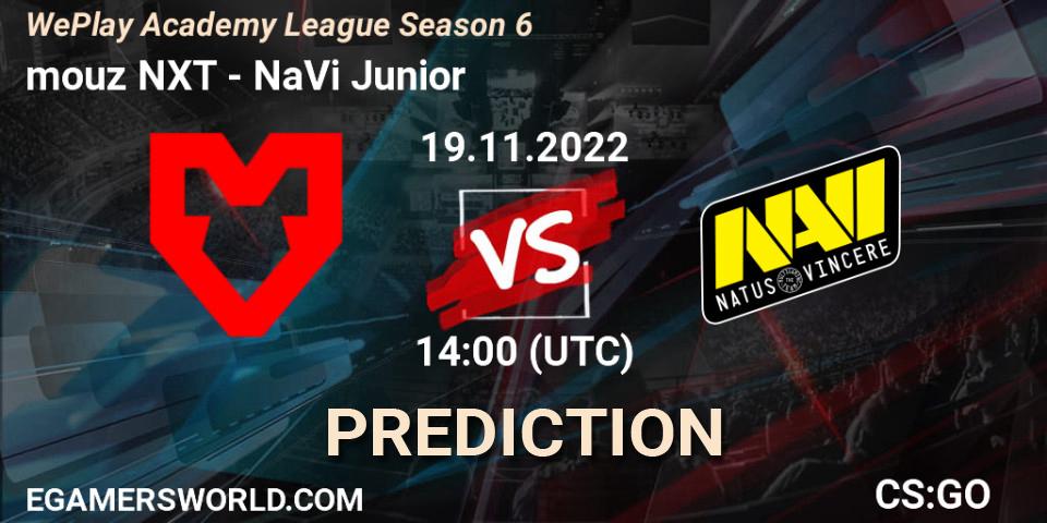 mouz NXT - NaVi Junior: Maç tahminleri. 19.11.2022 at 14:00, Counter-Strike (CS2), WePlay Academy League Season 6