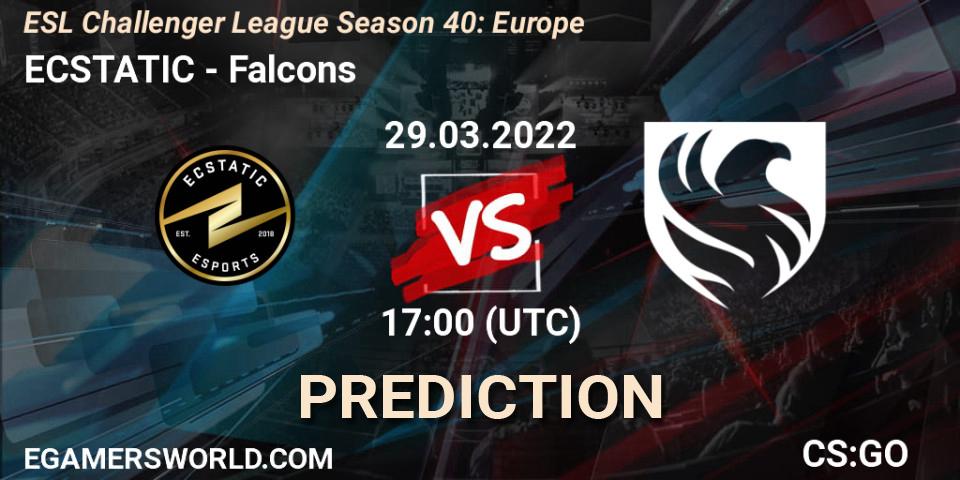 ECSTATIC - Falcons: Maç tahminleri. 29.03.2022 at 17:00, Counter-Strike (CS2), ESL Challenger League Season 40: Europe