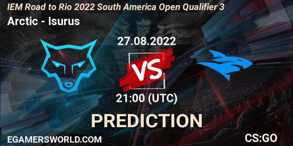 Arctic - Isurus: Maç tahminleri. 27.08.2022 at 21:00, Counter-Strike (CS2), IEM Road to Rio 2022 South America Open Qualifier 3