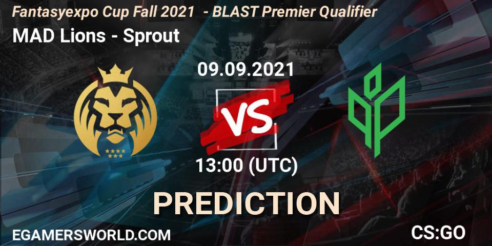 MAD Lions - Sprout: Maç tahminleri. 09.09.2021 at 13:00, Counter-Strike (CS2), Fantasyexpo Cup Fall 2021 - BLAST Premier Qualifier