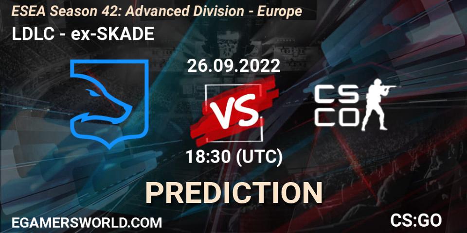 LDLC - ex-SKADE: Maç tahminleri. 27.09.22, CS2 (CS:GO), ESEA Season 42: Advanced Division - Europe