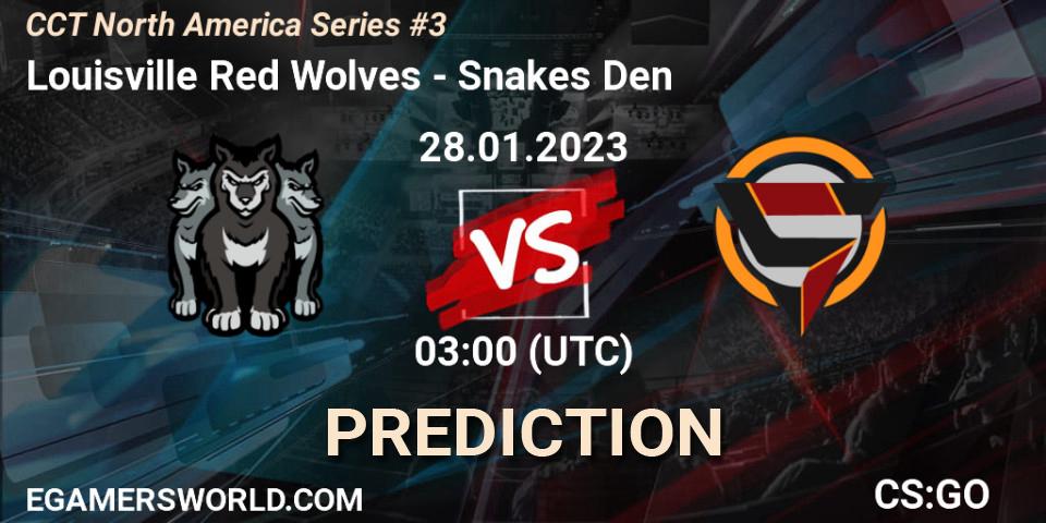 Louisville Red Wolves - Snakes Den: Maç tahminleri. 29.01.23, CS2 (CS:GO), CCT North America Series #3