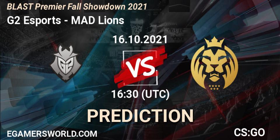 G2 Esports - MAD Lions: Maç tahminleri. 16.10.2021 at 13:30, Counter-Strike (CS2), BLAST Premier Fall Showdown 2021