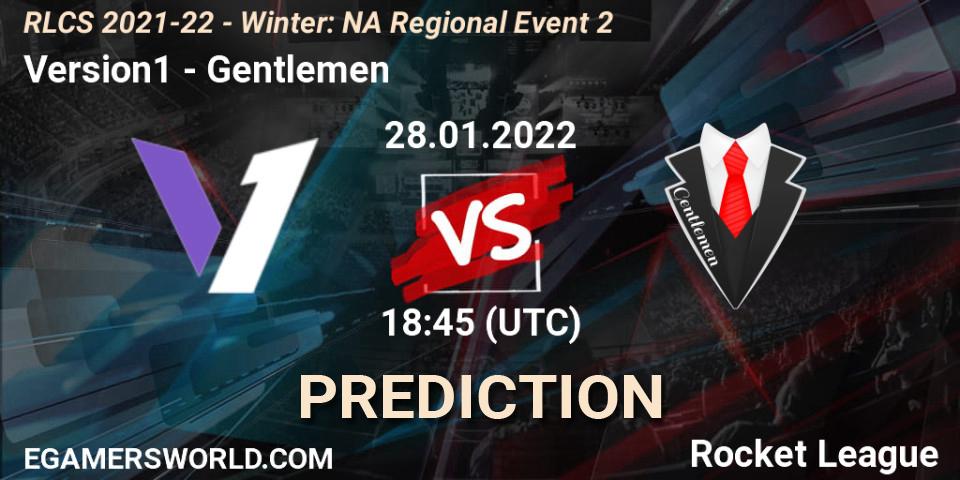 Version1 - Gentlemen: Maç tahminleri. 28.01.2022 at 18:45, Rocket League, RLCS 2021-22 - Winter: NA Regional Event 2
