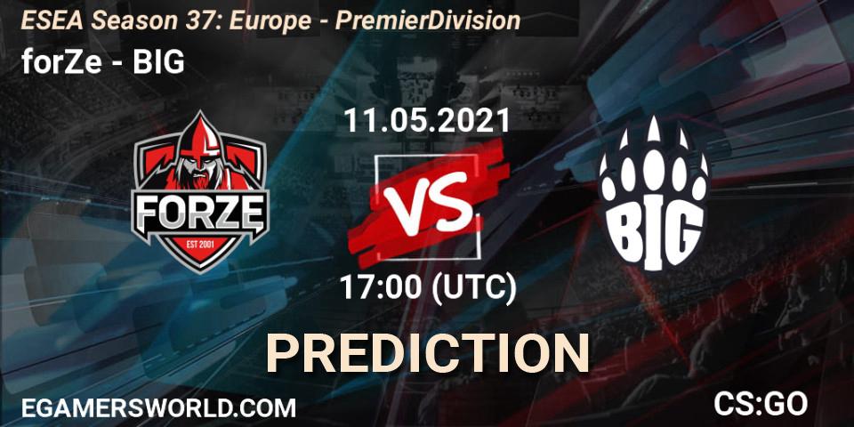 forZe - BIG: Maç tahminleri. 03.06.2021 at 17:00, Counter-Strike (CS2), ESEA Season 37: Europe - Premier Division