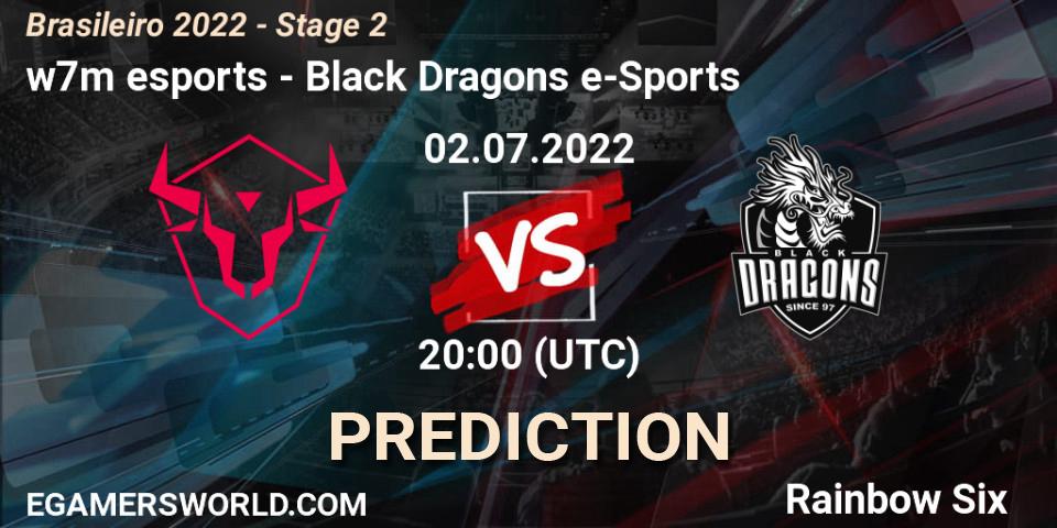 w7m esports - Black Dragons e-Sports: Maç tahminleri. 02.07.2022 at 20:00, Rainbow Six, Brasileirão 2022 - Stage 2