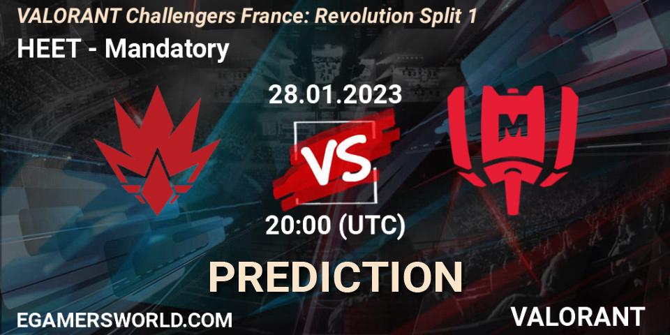 HEET - Mandatory: Maç tahminleri. 28.01.23, VALORANT, VALORANT Challengers 2023 France: Revolution Split 1