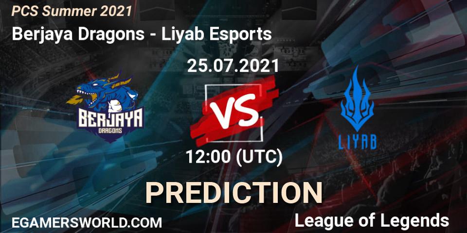 Berjaya Dragons - Liyab Esports: Maç tahminleri. 25.07.2021 at 12:00, LoL, PCS Summer 2021