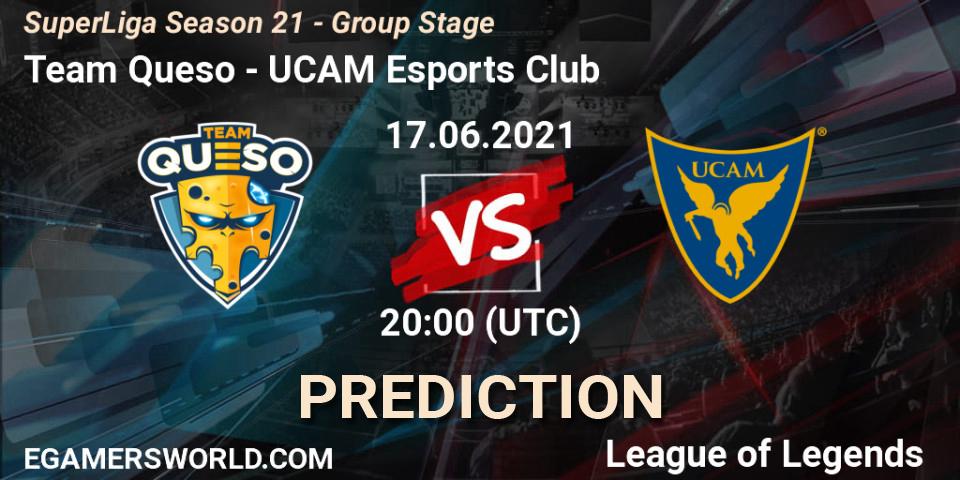 Team Queso - UCAM Esports Club: Maç tahminleri. 17.06.2021 at 20:00, LoL, SuperLiga Season 21 - Group Stage 