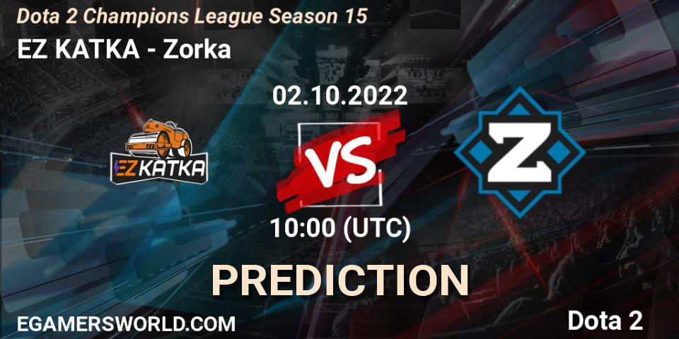 EZ KATKA - Zorka: Maç tahminleri. 02.10.2022 at 12:00, Dota 2, Dota 2 Champions League Season 15