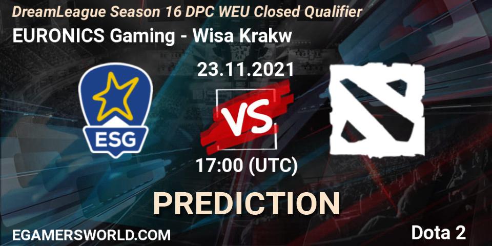 EURONICS Gaming - Wisła Kraków: Maç tahminleri. 23.11.2021 at 17:00, Dota 2, DPC 2022 Season 1: Euro - Closed Qualifier (DreamLeague Season 16)