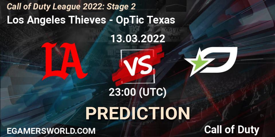 Los Angeles Thieves - OpTic Texas: Maç tahminleri. 13.03.2022 at 22:00, Call of Duty, Call of Duty League 2022: Stage 2