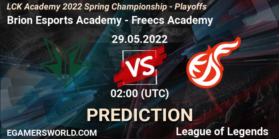 Brion Esports Academy - Freecs Academy: Maç tahminleri. 29.05.2022 at 02:00, LoL, LCK Academy 2022 Spring Championship - Playoffs