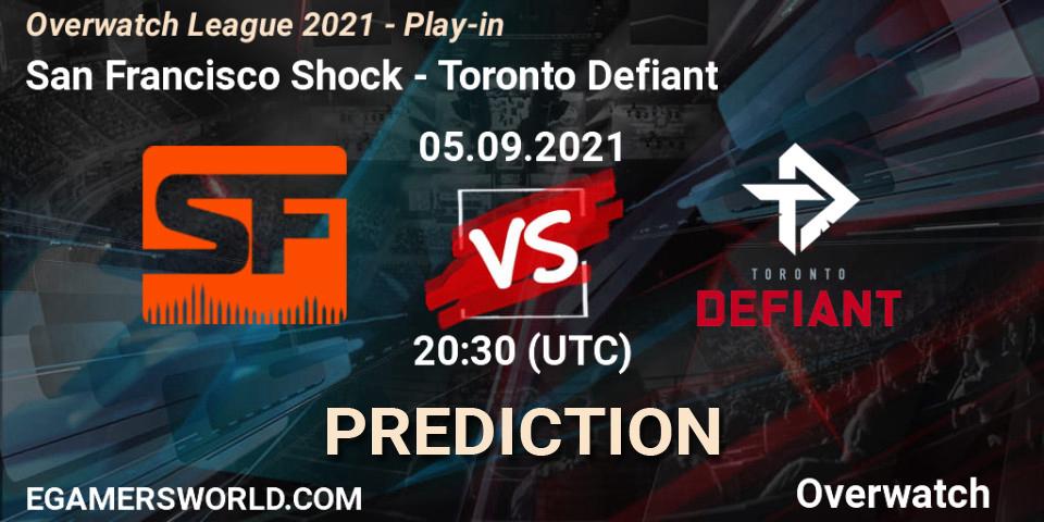 San Francisco Shock - Toronto Defiant: Maç tahminleri. 05.09.2021 at 19:00, Overwatch, Overwatch League 2021 - Play-in