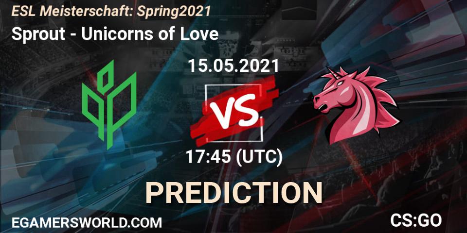Sprout - Unicorns of Love: Maç tahminleri. 15.05.2021 at 17:45, Counter-Strike (CS2), ESL Meisterschaft: Spring 2021