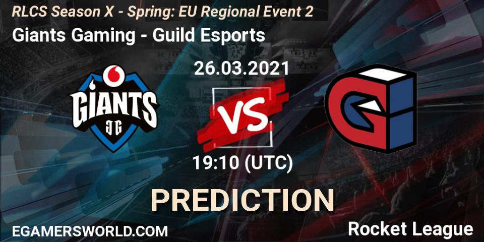 Giants Gaming - Guild Esports: Maç tahminleri. 26.03.2021 at 19:00, Rocket League, RLCS Season X - Spring: EU Regional Event 2