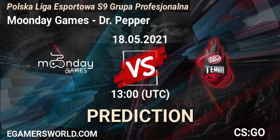 Moonday Games - Dr. Pepper: Maç tahminleri. 18.05.2021 at 13:00, Counter-Strike (CS2), Polska Liga Esportowa S9 Grupa Profesjonalna