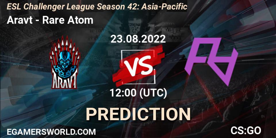 Aravt - Rare Atom: Maç tahminleri. 23.08.2022 at 12:00, Counter-Strike (CS2), ESL Challenger League Season 42: Asia-Pacific