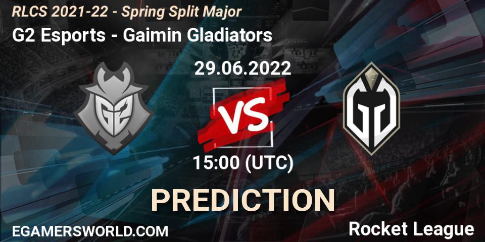 G2 Esports - Gaimin Gladiators: Maç tahminleri. 29.06.22, Rocket League, RLCS 2021-22 - Spring Split Major