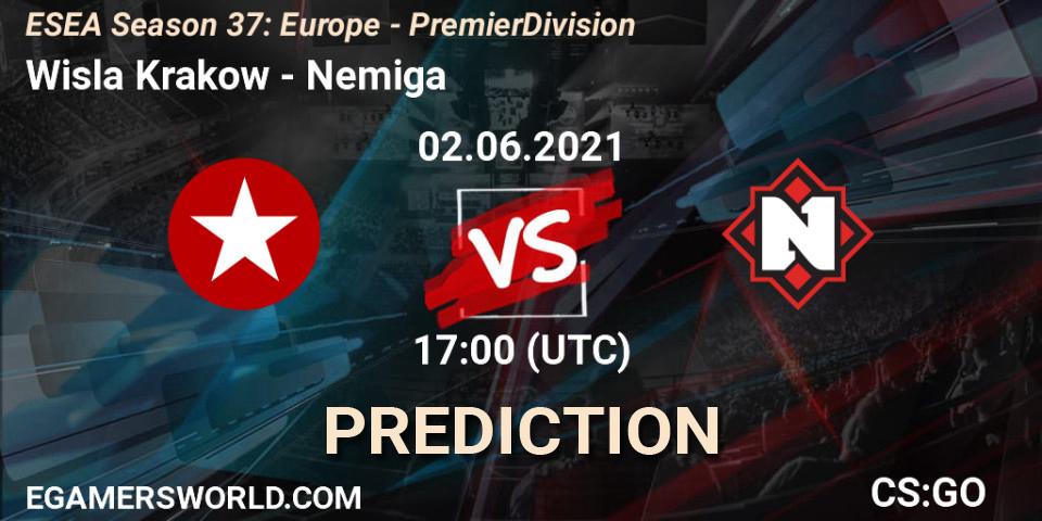 Wisla Krakow - Nemiga: Maç tahminleri. 02.06.2021 at 17:00, Counter-Strike (CS2), ESEA Season 37: Europe - Premier Division