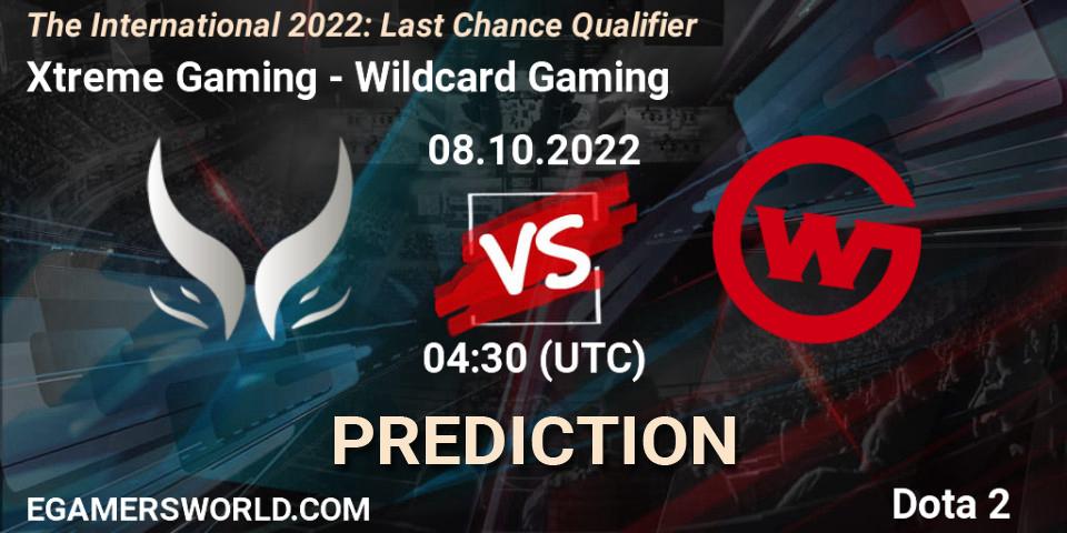 Xtreme Gaming - Wildcard Gaming: Maç tahminleri. 08.10.22, Dota 2, The International 2022: Last Chance Qualifier