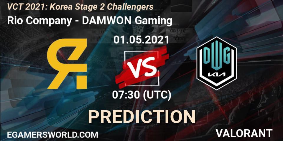Rio Company - DAMWON Gaming: Maç tahminleri. 01.05.2021 at 07:30, VALORANT, VCT 2021: Korea Stage 2 Challengers
