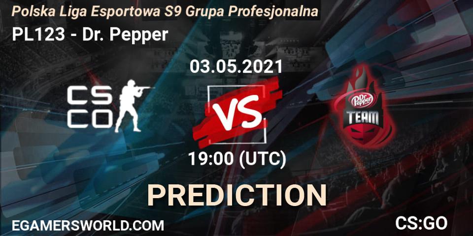 PL123 - Dr. Pepper: Maç tahminleri. 03.05.2021 at 19:00, Counter-Strike (CS2), Polska Liga Esportowa S9 Grupa Profesjonalna