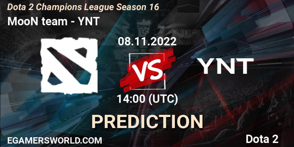 MooN team - YNT: Maç tahminleri. 08.11.2022 at 14:19, Dota 2, Dota 2 Champions League Season 16