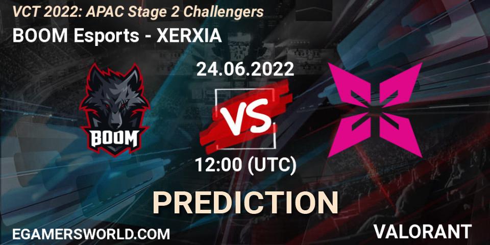 BOOM Esports - XERXIA: Maç tahminleri. 24.06.2022 at 10:40, VALORANT, VCT 2022: APAC Stage 2 Challengers