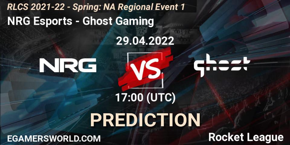 NRG Esports - Ghost Gaming: Maç tahminleri. 29.04.22, Rocket League, RLCS 2021-22 - Spring: NA Regional Event 1