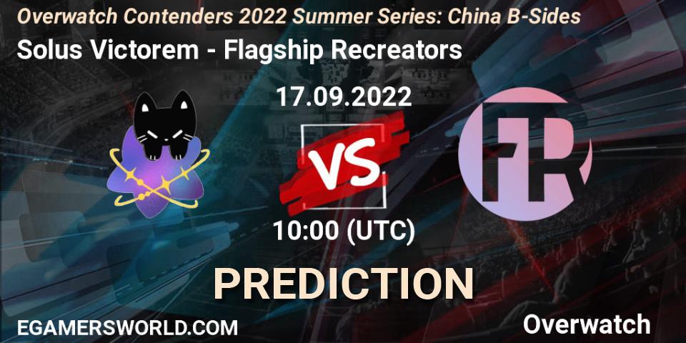 Solus Victorem - Flagship Recreators: Maç tahminleri. 17.09.22, Overwatch, Overwatch Contenders 2022 Summer Series: China B-Sides