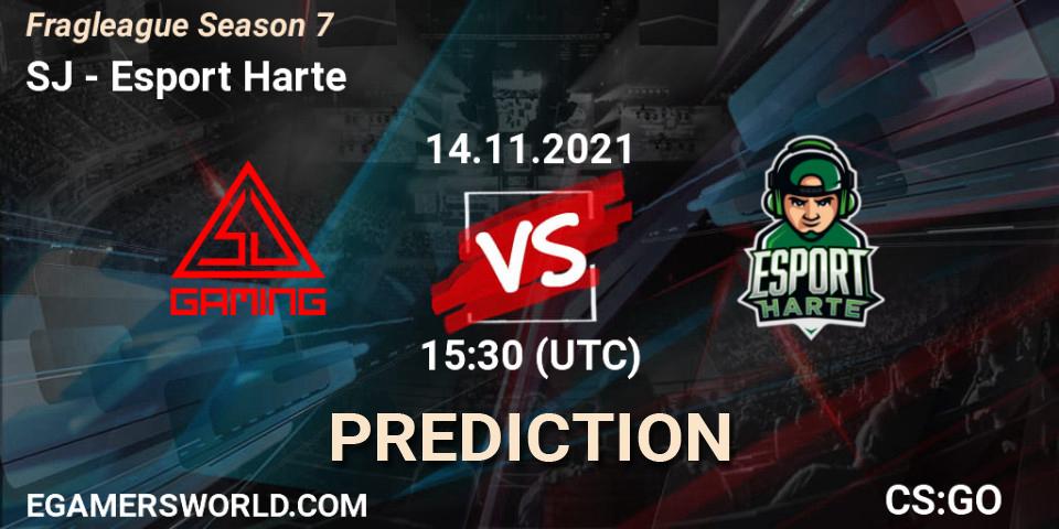 SJ - Esport Harte: Maç tahminleri. 14.11.2021 at 15:30, Counter-Strike (CS2), Fragleague Season 7