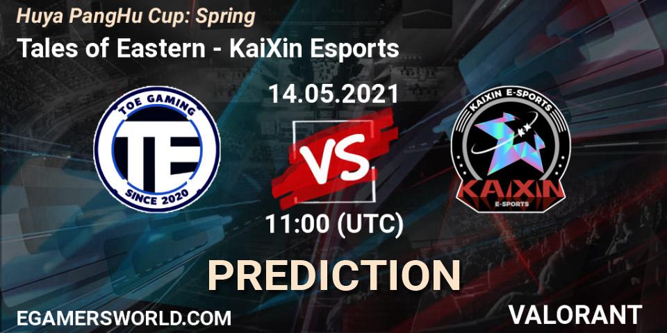 Tales of Eastern - KaiXin Esports: Maç tahminleri. 13.05.2021 at 06:00, VALORANT, Huya PangHu Cup: Spring