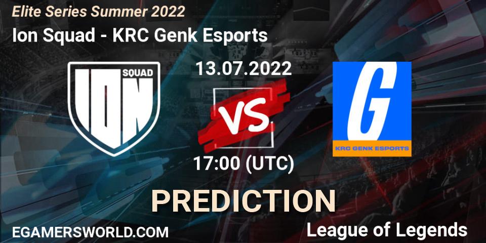 Ion Squad - KRC Genk Esports: Maç tahminleri. 13.07.2022 at 17:00, LoL, Elite Series Summer 2022