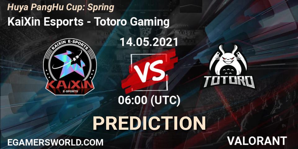 KaiXin Esports - Totoro Gaming: Maç tahminleri. 14.05.2021 at 06:00, VALORANT, Huya PangHu Cup: Spring