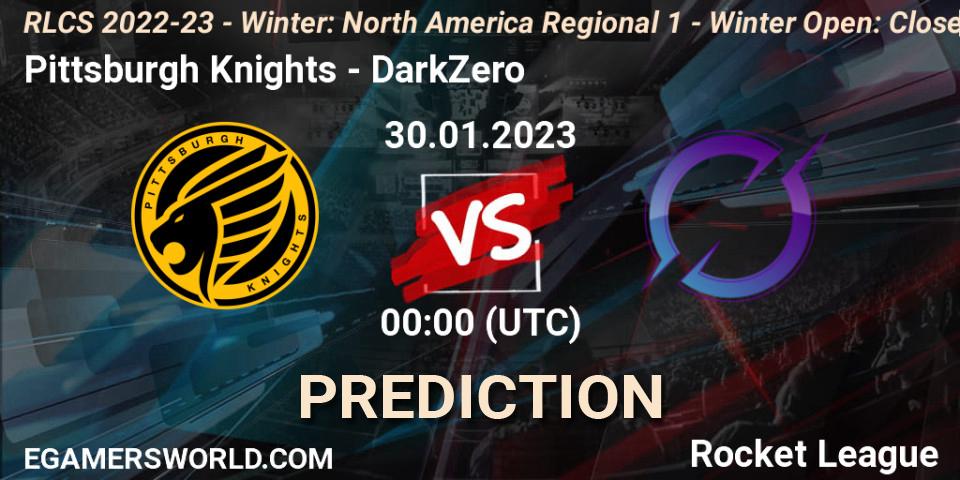 Pittsburgh Knights - DarkZero: Maç tahminleri. 30.01.2023 at 00:00, Rocket League, RLCS 2022-23 - Winter: North America Regional 1 - Winter Open: Closed Qualifier