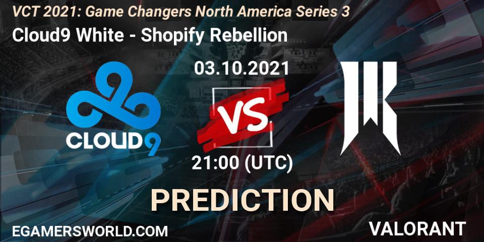 Cloud9 White - Shopify Rebellion: Maç tahminleri. 03.10.2021 at 21:00, VALORANT, VCT 2021: Game Changers North America Series 3