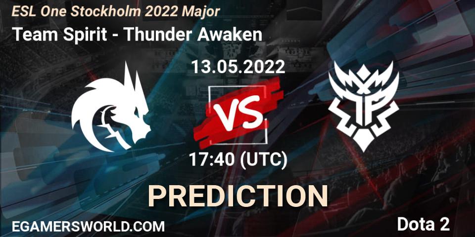 Team Spirit - Thunder Awaken: Maç tahminleri. 13.05.2022 at 17:57, Dota 2, ESL One Stockholm 2022 Major