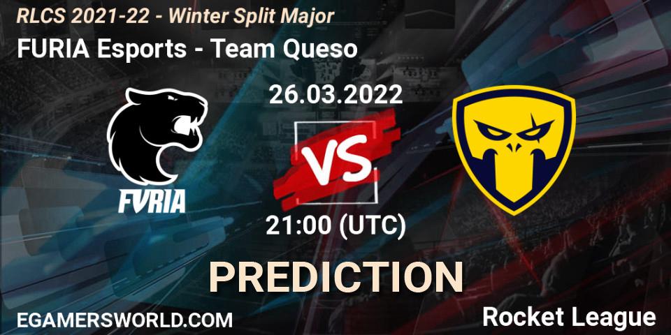 FURIA Esports - Team Queso: Maç tahminleri. 26.03.22, Rocket League, RLCS 2021-22 - Winter Split Major