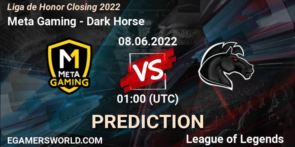 Meta Gaming - Dark Horse: Maç tahminleri. 08.06.22, LoL, Liga de Honor Closing 2022