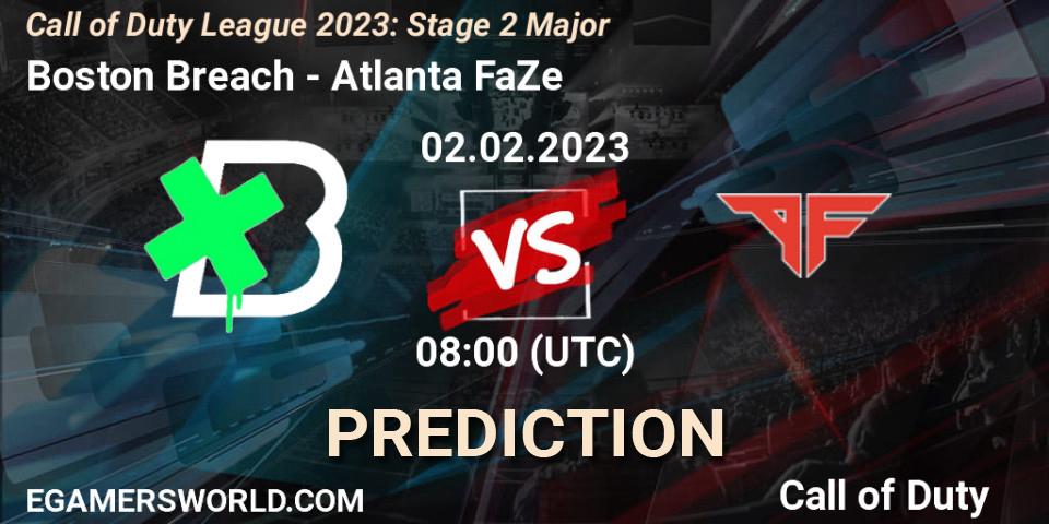 Boston Breach - Atlanta FaZe: Maç tahminleri. 02.02.2023 at 20:00, Call of Duty, Call of Duty League 2023: Stage 2 Major